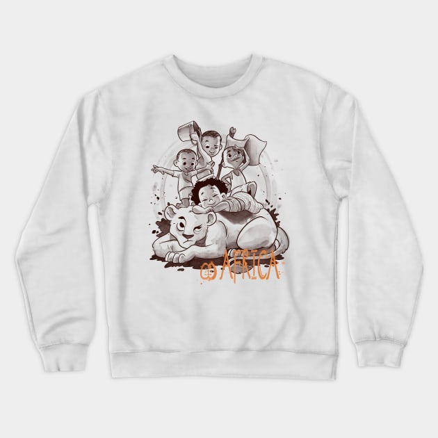 Africa Crewneck Sweatshirt by saqman